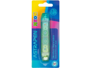 Zakre�lacz i klej w ta�mie 2w1 ASTRAPEN NEON - 1 szt. blister