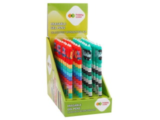 Dugopis wymazywalny, Tabliczka mnoenia, 0.5mm, niebieski, display 36 szt., Happy Color [opakowanie=36szt]