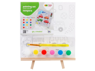 Zestaw do malowania 9 el., Samochody, Happy Color