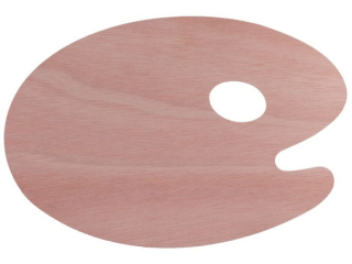 Paletka do malowania drewniana 20x30 cm, Happy Color