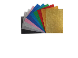 Karton brokat 150g, A3, 10 ark, mix kolor, Happy Color