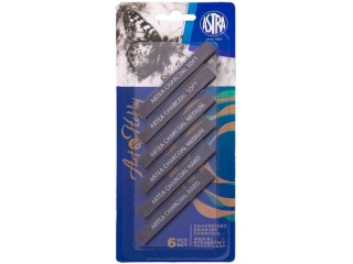 Zestaw węgli prasowanych ASTRA 6szt. blister - czarny
