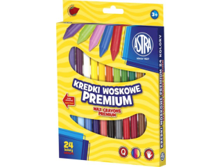 Kredki woskowe 24 kolory Vision