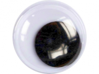 Oczy bez kleju czarne 12mm bez rz�s 80szt.