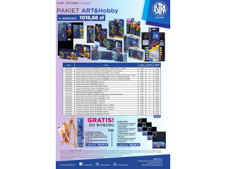 Pakiet P3 0925 ASTRA ARTxHobby o wartości 1018, 88zł + GRATIS: towar