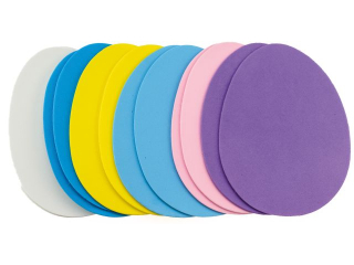 Jajka z pianki  rozmiar: 14, 5 x 10, 5cm ilo��: 18 szt