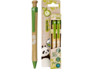 D�ugopis automatyczny bambusowy 1, 0 mm ECO ASTRA - 2 szt. blister [opakowanie=24szt]