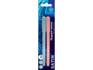 Dugopis kulkowy ze skuwk 0,7 mm ASTRAPEN Satin - 2 szt. blister  [opakowanie=24szt]
