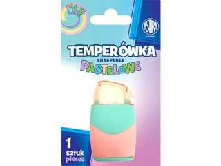 Temperwka i gumka pastelowa 2w1  ASTRA PASTEL LINE - 1 szt. blister  [opakowanie=12szt]