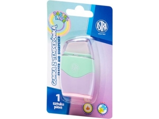 Temperwka i gumka pastelowa 2w1  ASTRA PASTEL LINE - 1 szt. blister  [opakowanie=12szt]