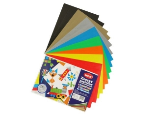 ZESZYT PAPIER�W KOLOROWYCH SAMOPRZYLEPNYCH B5/16k. Kszta�towa