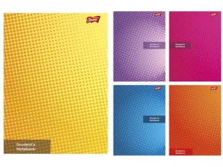 Zeszyt okadka laminowana A4, 60k., krata Kolekcja STUDENTS NOTEBOOK