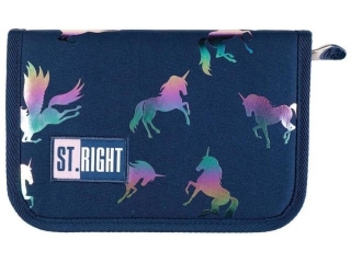 Piórnik dwuklapkowy bez wyposażenia PC3 HOLO UNICORNS
