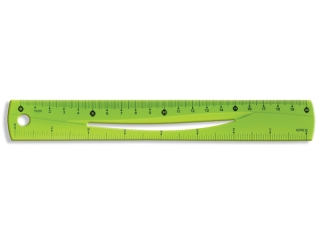Linijka 20cm TETIS giêtka zielona (BL020-ZB)