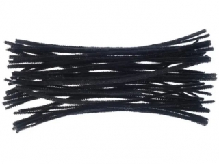 Druciki kreatywne BREWIS 30cm 40szt. DR13 czarne