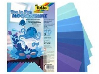 Pianka dekoracyjna FOLIA 20x29cm mix niebieski - 10 arkuszy