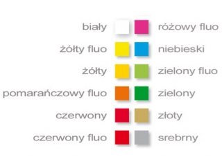Papier samoprzylepny KRESKA A4 20ark. - mix kolorw
