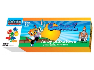 Farby plakatowe 12 kolorów NOSTER Bonnini