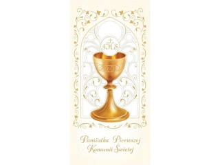 Kartki karnet DL Komunia LASER KS0102
