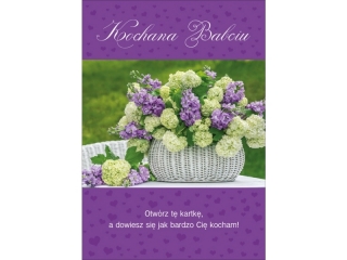 Kartki karnet B6 K-1293 Dzień Babci