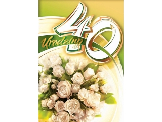 Kartki karnet B6 Cyferki 40" CC10