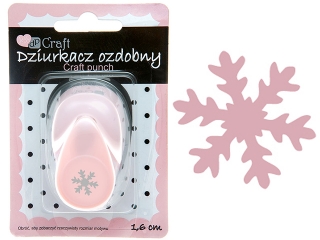 Dziurkacz ozdobny DPCRAFT 1,6cm Śnieżynka
