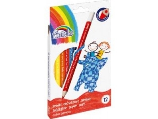 Kredki FIORELLO Jumbo 12 kolorw Supermikkie