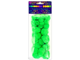 Pompony akrylowe DPCRAFT mix zielone 24szt.