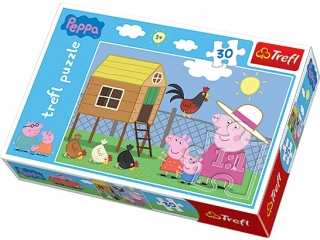 Puzzle 30 TREFL Looney Tunes - Wizyta w kurniku (18195)