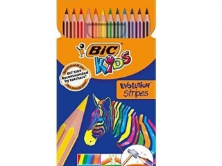 Kredki BIC Evolution Stripes 12 kolorw HURT