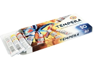 Farby tempery KOH-I-NOOR 10 kolorów 16ml HURT