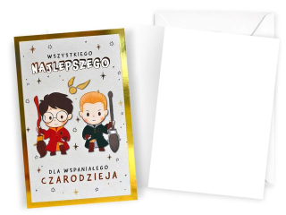 Kartka KUKARTKA DHS-021 Wszystkiego najlepszego (Harry Potter)