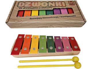 Cymbaki 8-tonowe MUZ na drewnie
