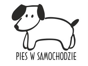 Naklejka na samochód pies mały
