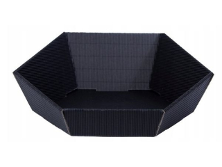 Kosz prezentowy GM-KC-4 czarne sześciokątne małe