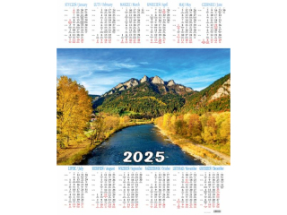 Kalendarz Jednoplanszowy BESKIDY P 2 Pieniny 2024