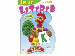 Książeczka edukacyjna KRZESIEK A5 16k. Świat literek - Kogut
