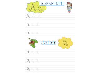 Książeczka z zadaniami KRZESIEK A5 16k. Świat literek mix