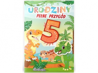 Kartki karnet B6 LUX Urodziny dziecięce chłopiec 5