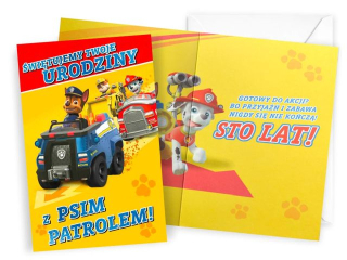 Kartka KUKARTKA DHS-038 Urodziny (Psi Patrol, ch�opiec)
