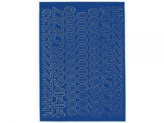 Cyfry samoprzylepne ART-DRUK  15mm niebieskie Helvetica 10 a