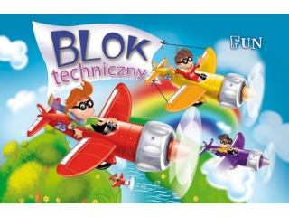 Blok techniczny A4 10k. KRESKA Fun