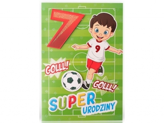 Kartki karnet B6 LUX Urodziny dziecięce chłopiec 7