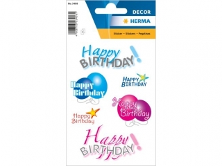 Naklejki HERMA Happy Birthday a3 [