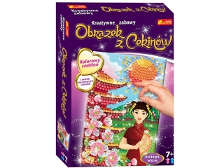 Cekinowy obrazek RANOK Kwitnące wiśnie