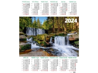 Kalendarz Jednoplanszowy BESKIDY P 8 Karkonosze 2024