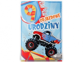 Kartki karnet B6 LUX Urodziny dziecięce chłopiec 9