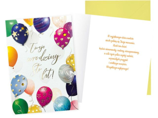 Kartka KUKARTKA DK-1067 Urodziny (balony)