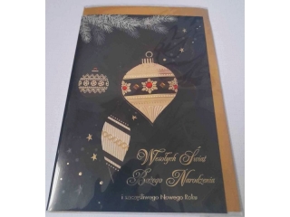 Kartki świąt. PANOR premium + koperta P-KBN-013