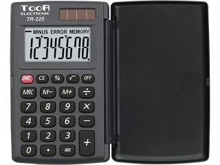 Kalkulator kieszonkowy TOOR TR-225 z klapk±, Toor